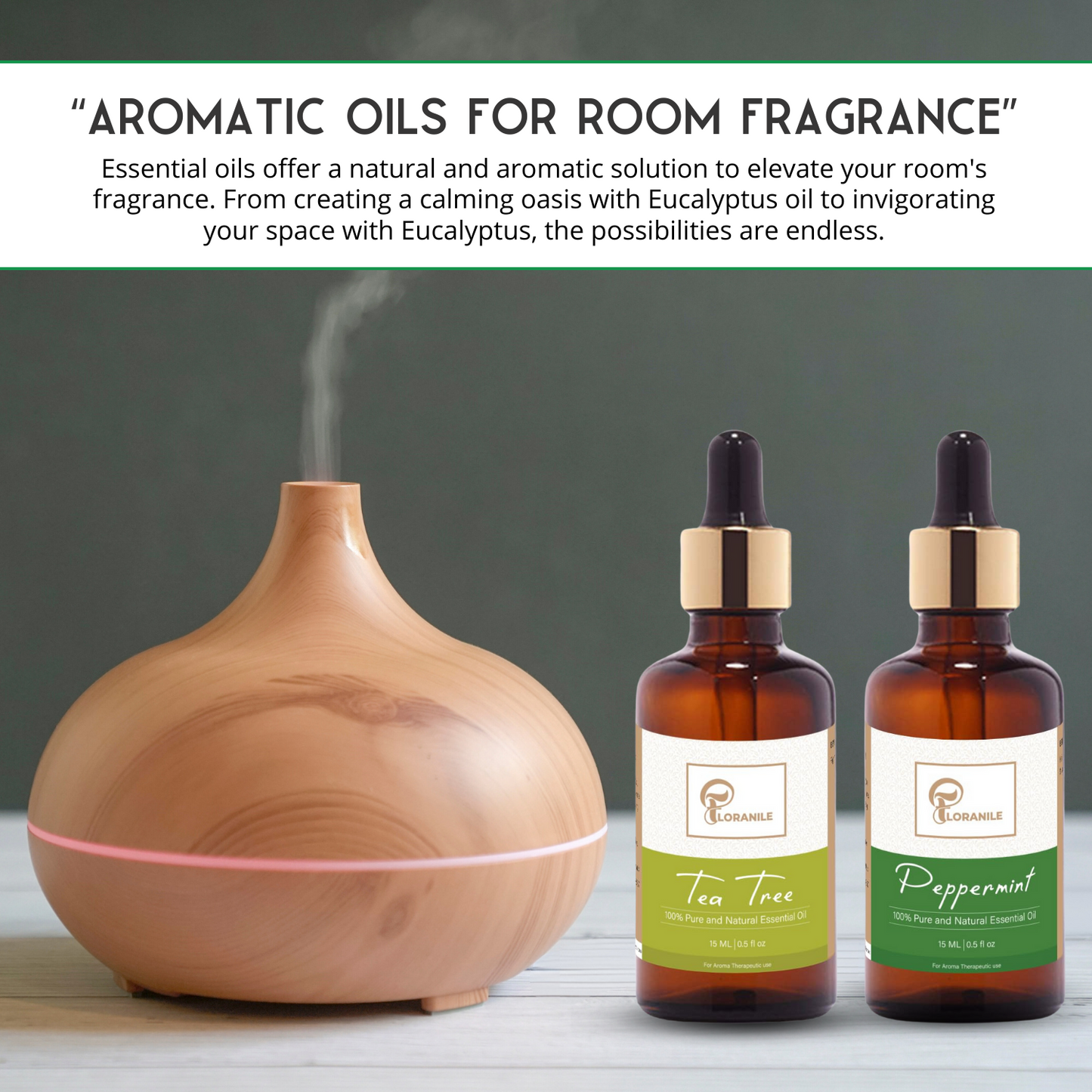Peppermint  & Tea Tree Essential Oil – Pack of 2