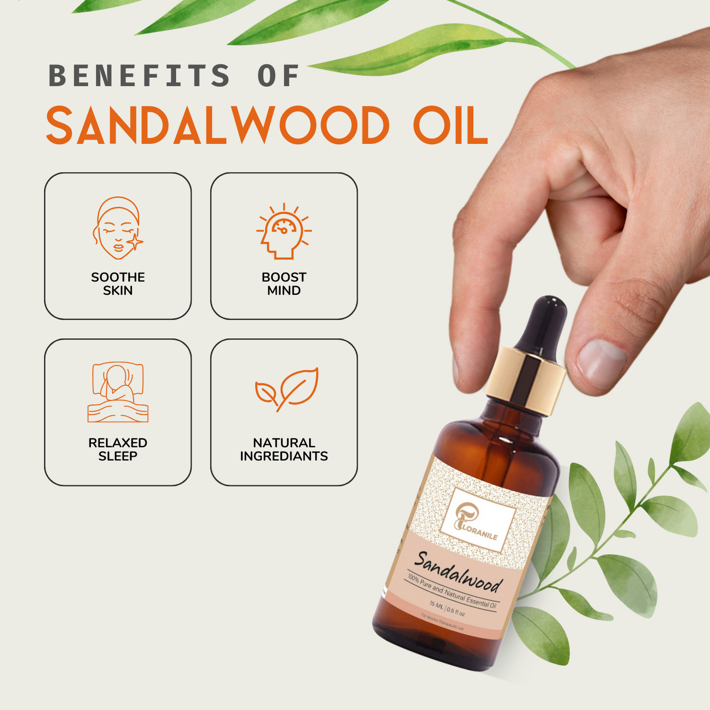 Sandalwood Essential Oil (15ml)