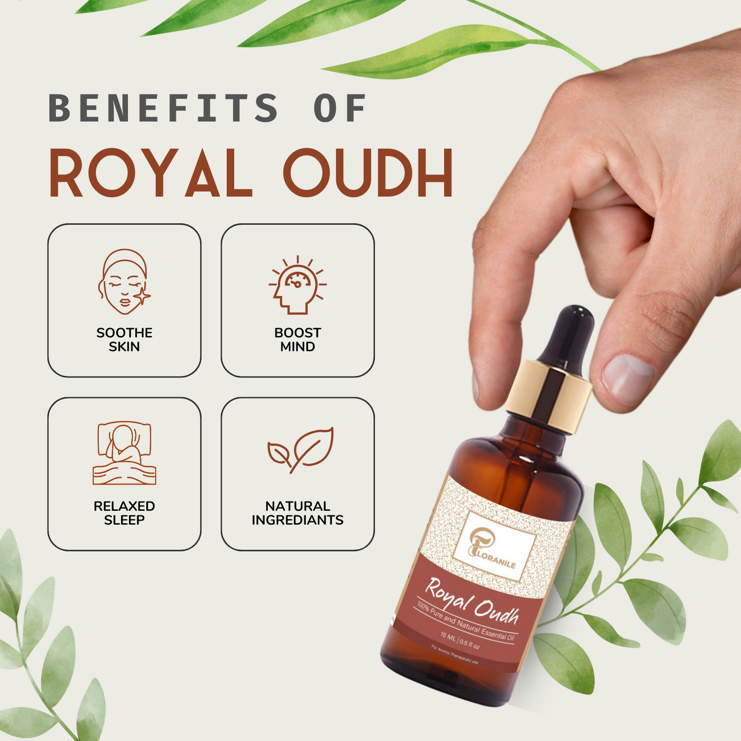 Sandalwood & Oudh Essential Oil – Pack of 2