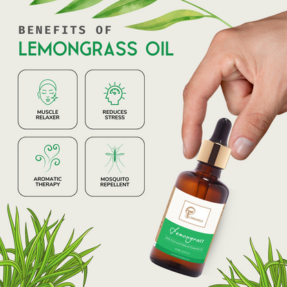 Lemongrass & Eucalyptus Essential Oil – Pack of 2
