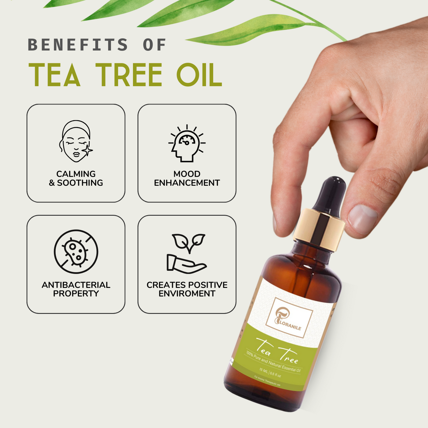 Peppermint  & Tea Tree Essential Oil – Pack of 2