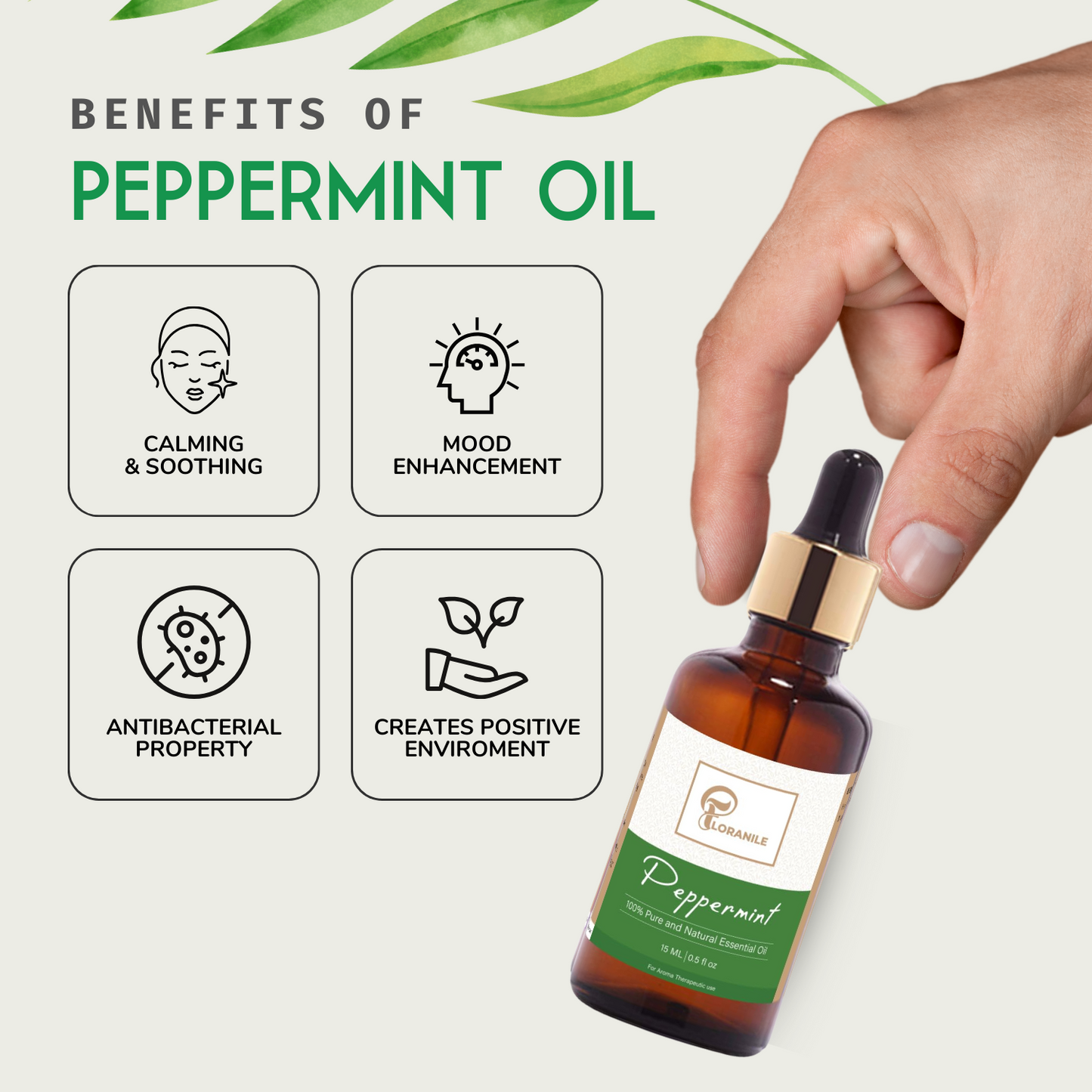 Peppermint  & Tea Tree Essential Oil – Pack of 2