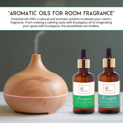 Lemongrass & Eucalyptus Essential Oil – Pack of 2