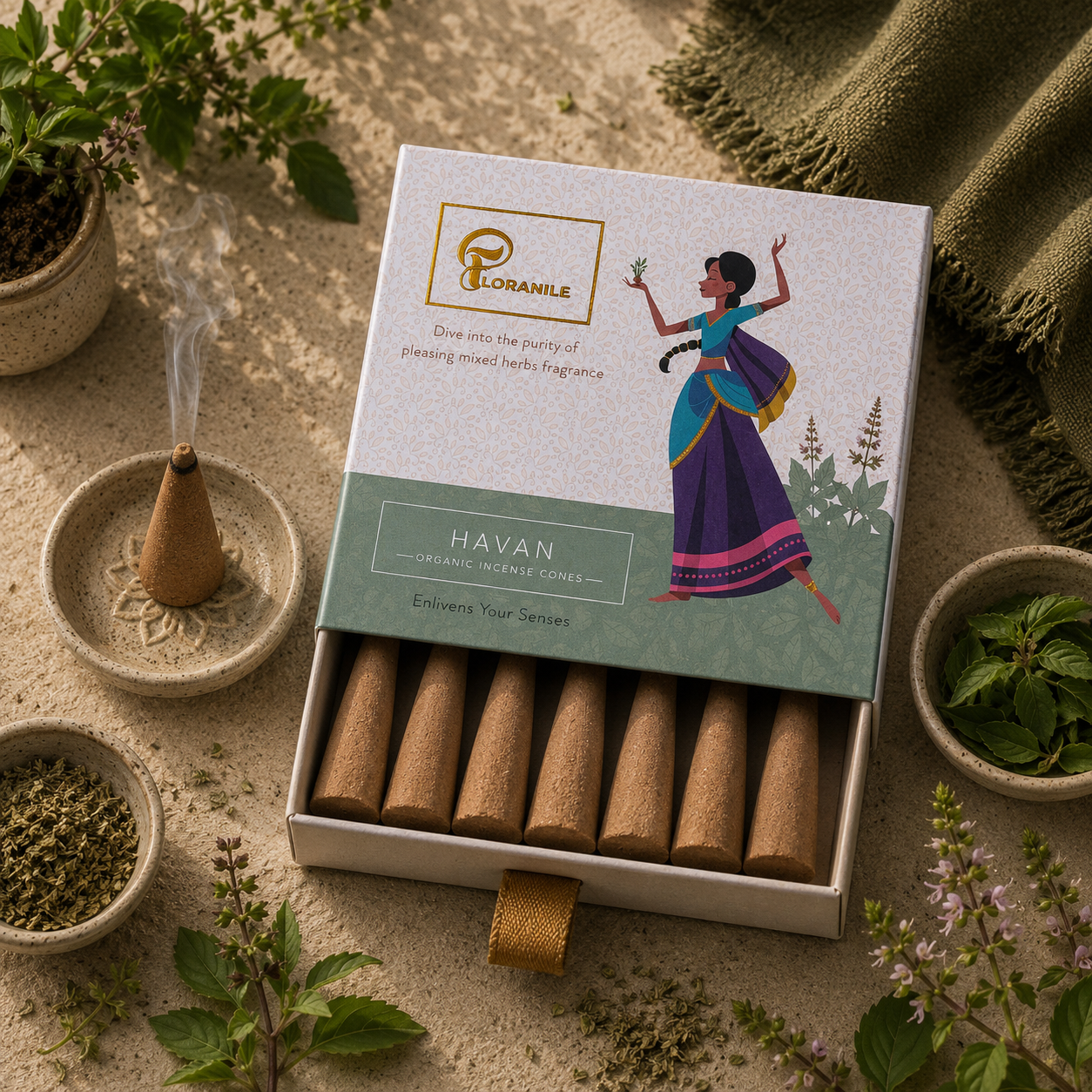 Floranile Havan Incense Cones