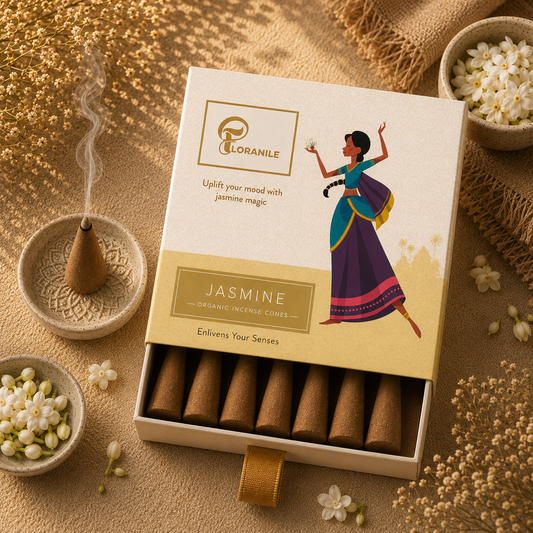 Floranile Jasmine Incense Cones
