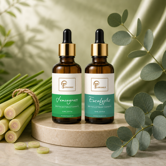 Lemongrass & Eucalyptus Essential Oil – Pack of 2