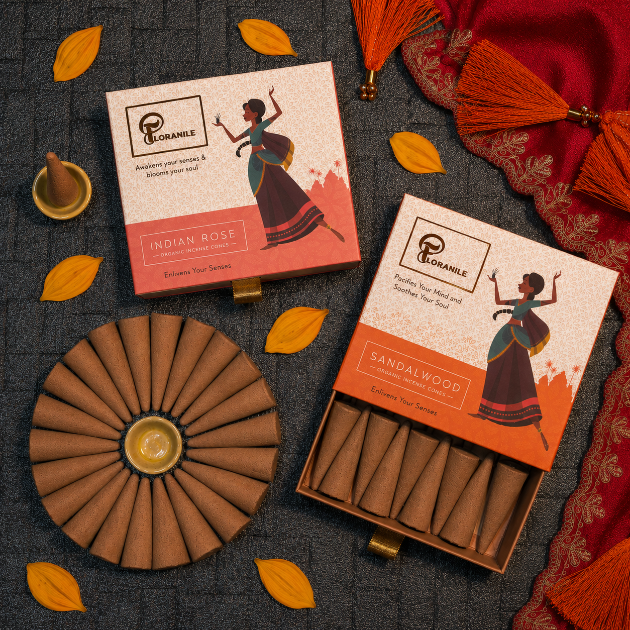Rose & Sandalwood Incense Cones