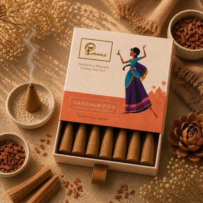Floranile Sandalwood Incense Cones