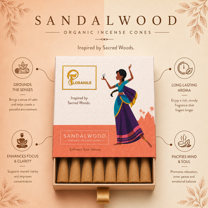 Floranile Sandalwood Incense Cones