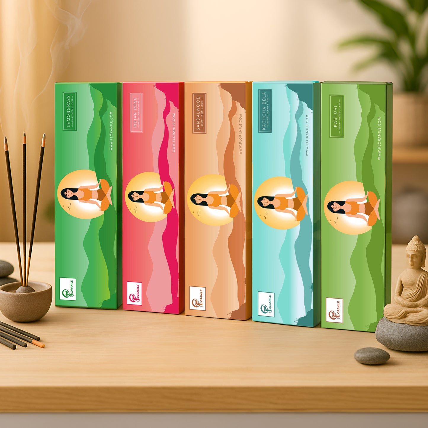 Assorted Incense Sticks Pack of 5